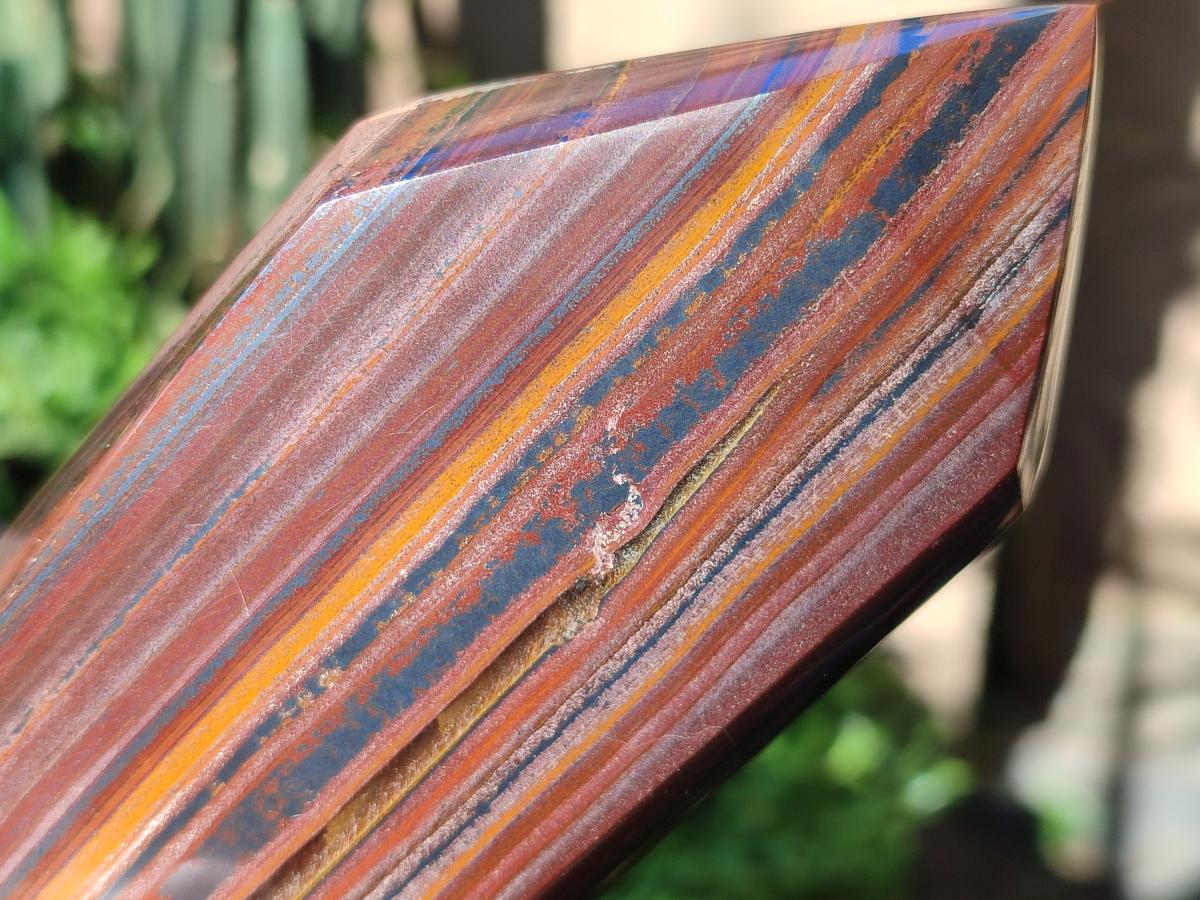 Polished Banded Tiger Iron Display Crystals x 2 From South Africa - Toprock Gemstones and Minerals 