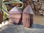 Polished Banded Tiger Iron Display Crystals x 2 From South Africa - Toprock Gemstones and Minerals 
