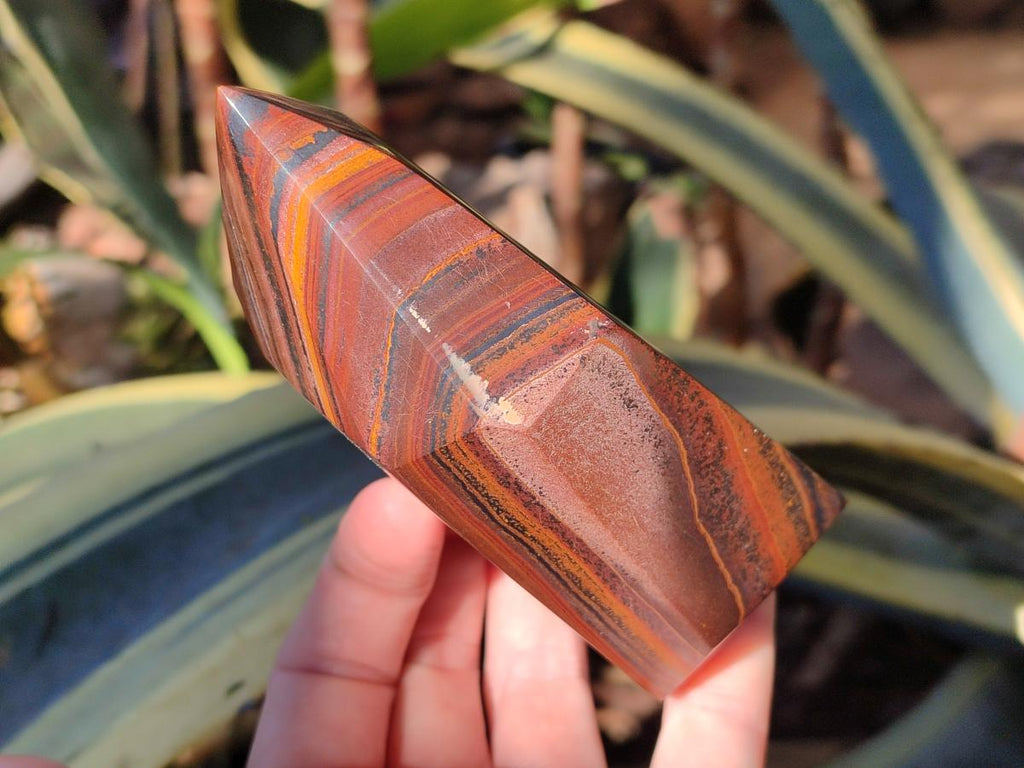Polished Banded Tiger Iron Display Crystals x 2 From South Africa - Toprock Gemstones and Minerals 