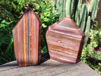 Polished Banded Tiger Iron Display Crystals x 2 From South Africa - Toprock Gemstones and Minerals 