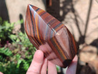 Polished Banded Tiger Iron Display Crystals x 2 From South Africa - Toprock Gemstones and Minerals 