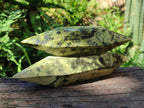 Polished Double Terminated Leopard Stone Crystals x 4 From Zimbabwe - Toprock Gemstones and Minerals 