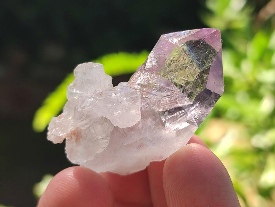 Natural Jacaranda Amethyst Single Crystals x 35 From Mumbwa, Zambia - Toprock Gemstones and Minerals 