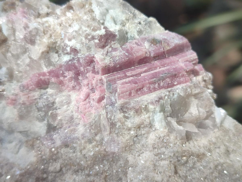 Natural Pink Rubellite Tourmaline Specimens x 3 From Karibib, Namibia - Toprock Gemstones and Minerals 