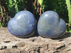 Polished Large Lazulite Hearts x 4 From Madagascar - Toprock Gemstones and Minerals 