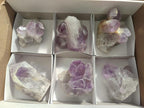 Natural Jacaranda Amethyst Crystal Clusters x 6 From Mumbwa, Zambia - Toprock Gemstones and Minerals 