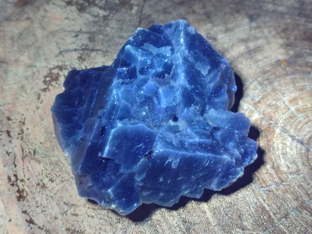 Natural Sky Blue Calcite Specimens x 4 From Spitzkop, Namibia