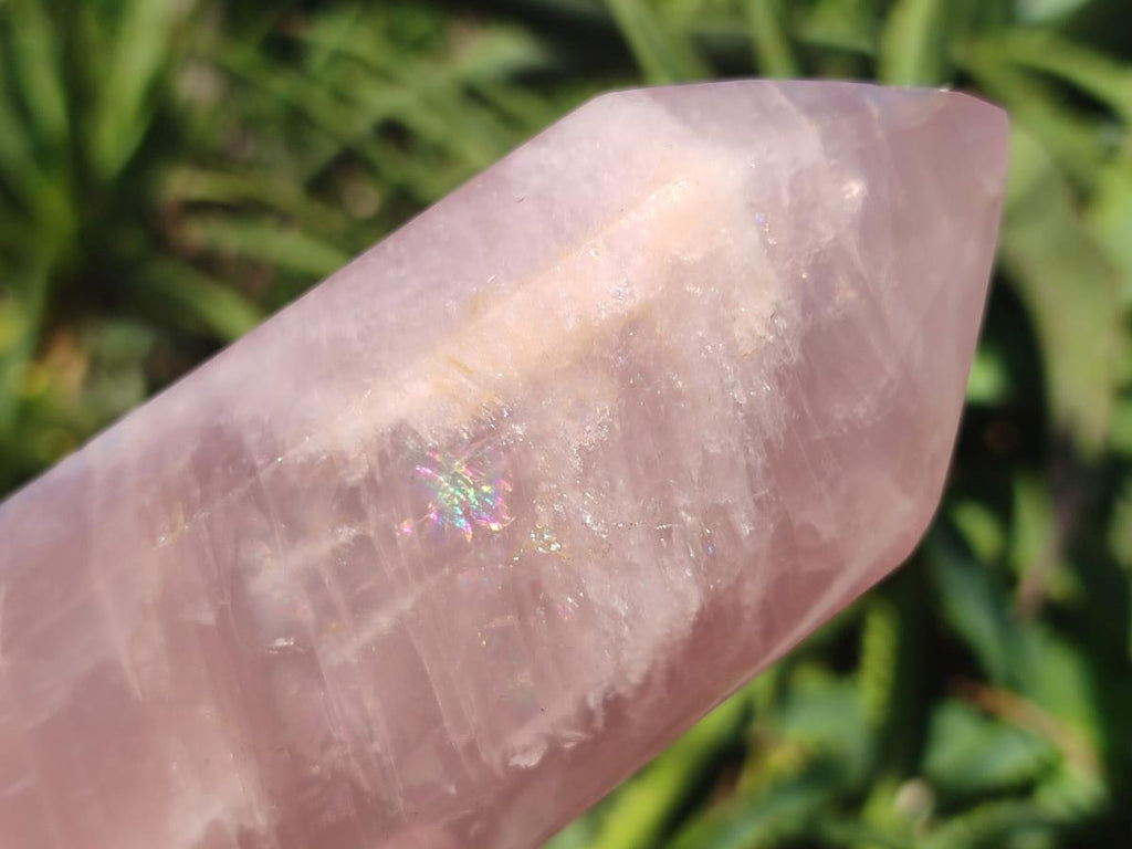 Polished Double Terminated Gemmy Rose Quartz Crystals x 3 From Madagascar - Toprock Gemstones and Minerals 