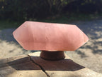 Polished Double Terminated Gemmy Rose Quartz Crystals x 3 From Madagascar - Toprock Gemstones and Minerals 