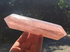 Polished Double Terminated Gemmy Rose Quartz Crystals x 3 From Madagascar - Toprock Gemstones and Minerals 