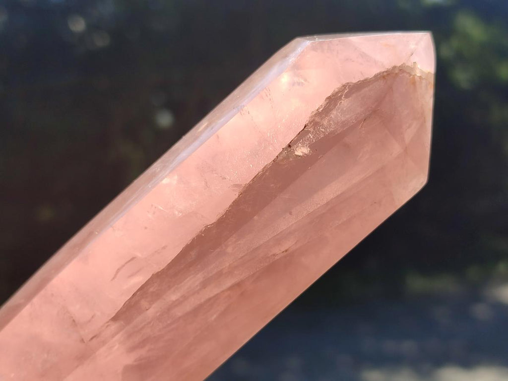 Polished Double Terminated Gemmy Rose Quartz Crystals x 3 From Madagascar - Toprock Gemstones and Minerals 