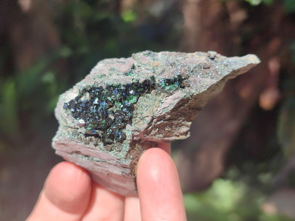 Natural Libethenite Crystals on Dolomite Matrix Specimens x 12 From Shituru, Congo - Toprock Gemstones and Minerals 