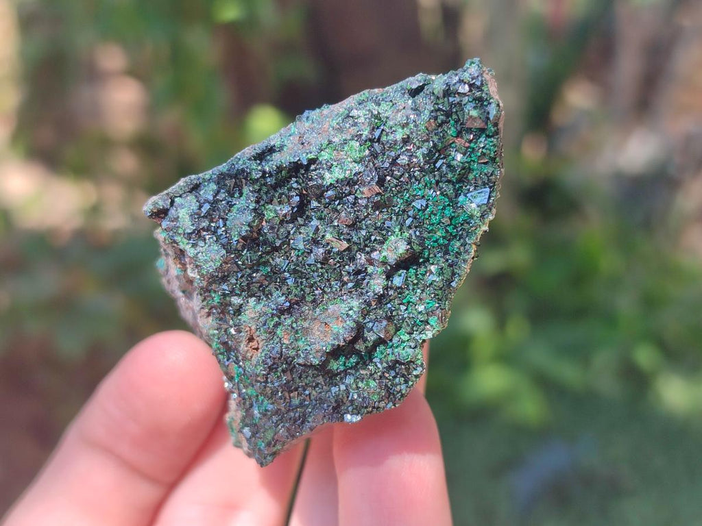 Natural Libethenite Crystals on Dolomite Matrix Specimens x 12 From Shituru, Congo - Toprock Gemstones and Minerals 
