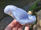 Natural Blue Lace Agate Geode Specimens x 12 From Nsanje, Malawi - Toprock Gemstones and Minerals 