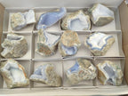 Natural Blue Lace Agate Geode Specimens x 12 From Nsanje, Malawi - Toprock Gemstones and Minerals 