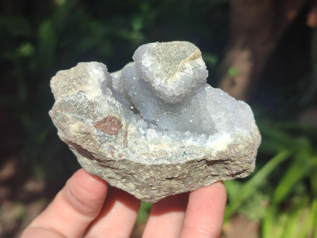 Natural Blue Lace Agate Geode Specimens x 12 From Nsanje, Malawi - Toprock Gemstones and Minerals 