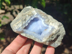 Natural Blue Lace Agate Geode Specimens x 12 From Nsanje, Malawi - Toprock Gemstones and Minerals 