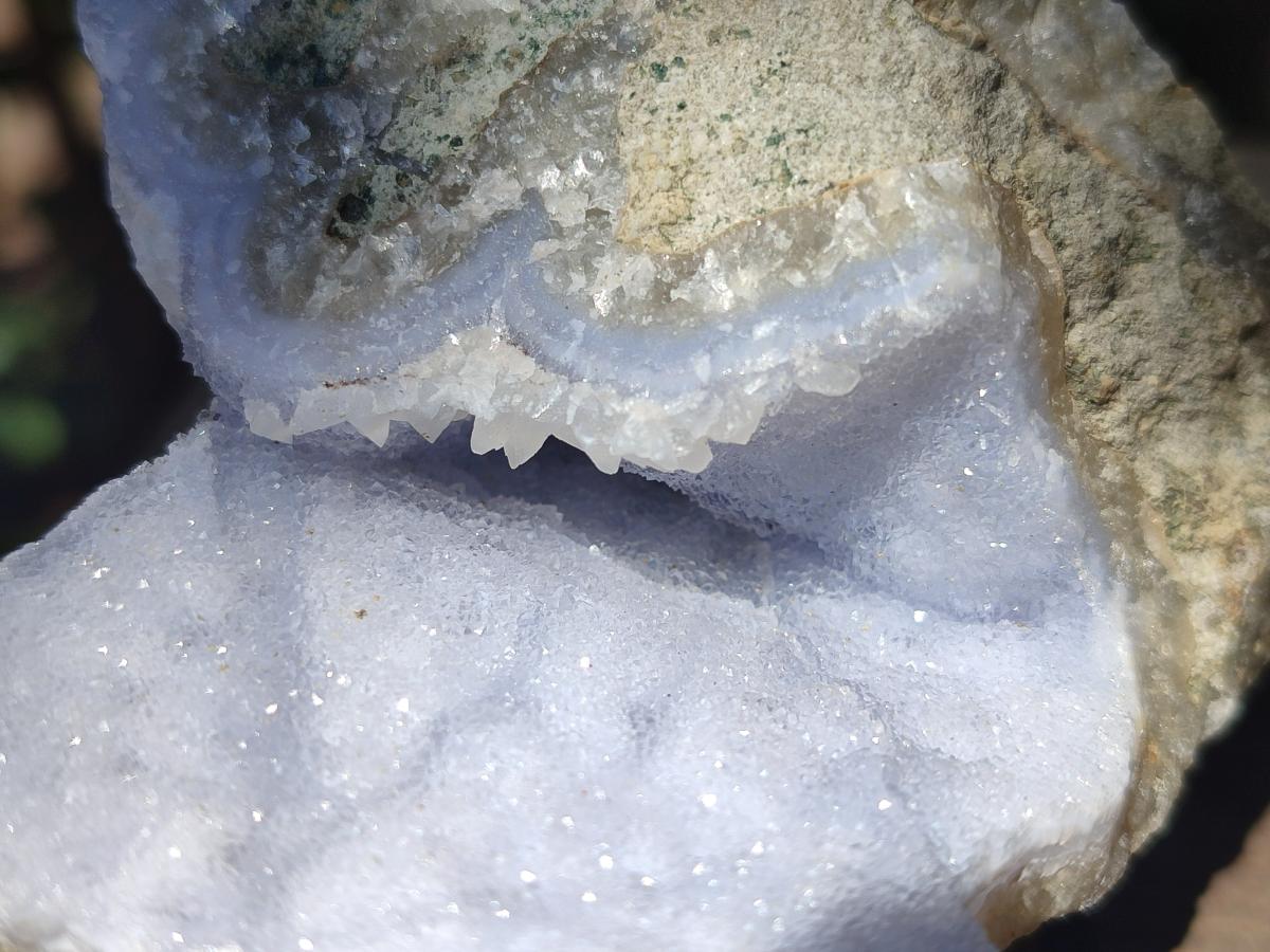 Natural Blue Lace Agate Geode Specimens x 12 From Nsanje, Malawi - Toprock Gemstones and Minerals 
