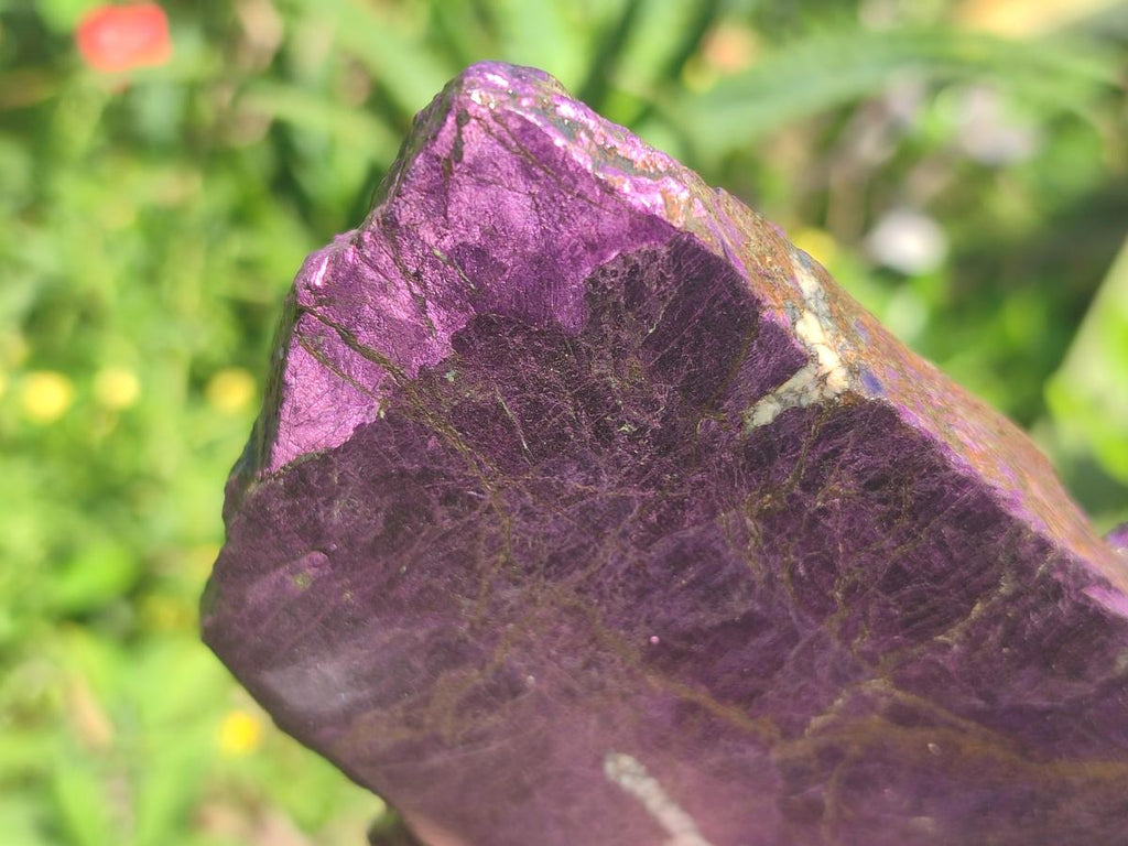 Polished Large Metallic Purpurite Slices x 10 From Erongo, Namibia - Toprock Gemstones and Minerals 