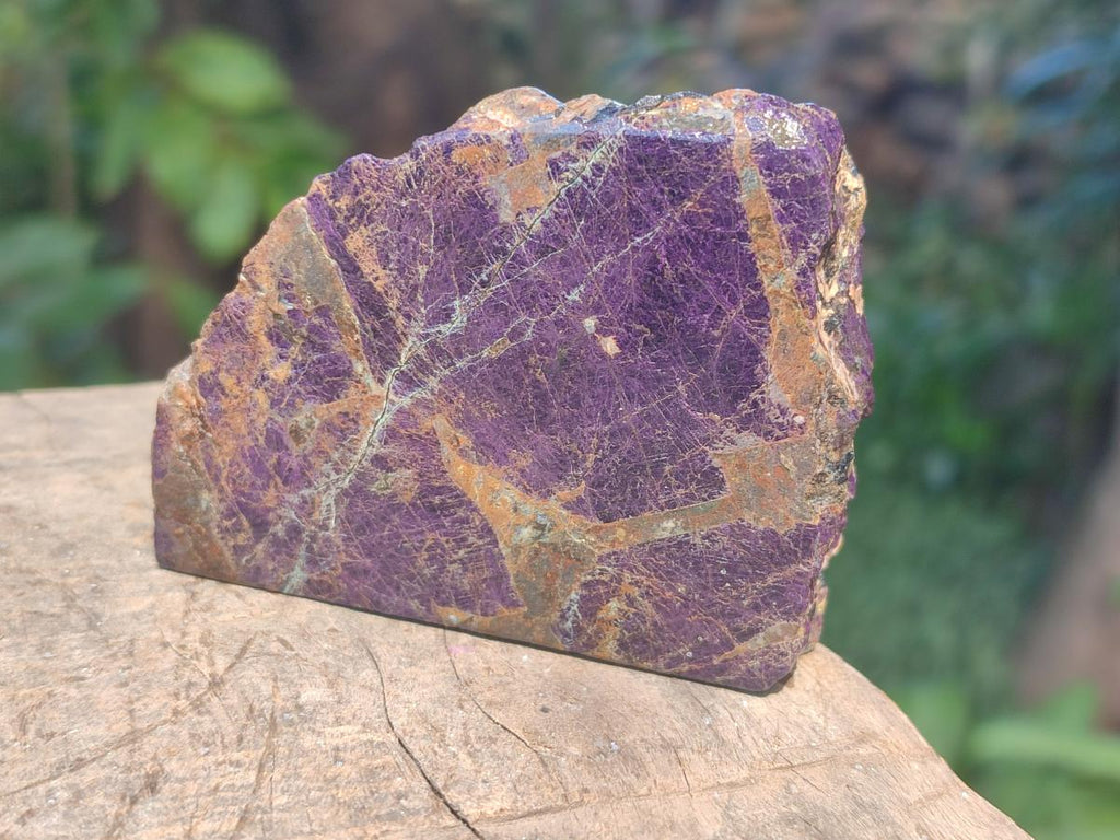 Polished Large Metallic Purpurite Slices x 10 From Erongo, Namibia - Toprock Gemstones and Minerals 
