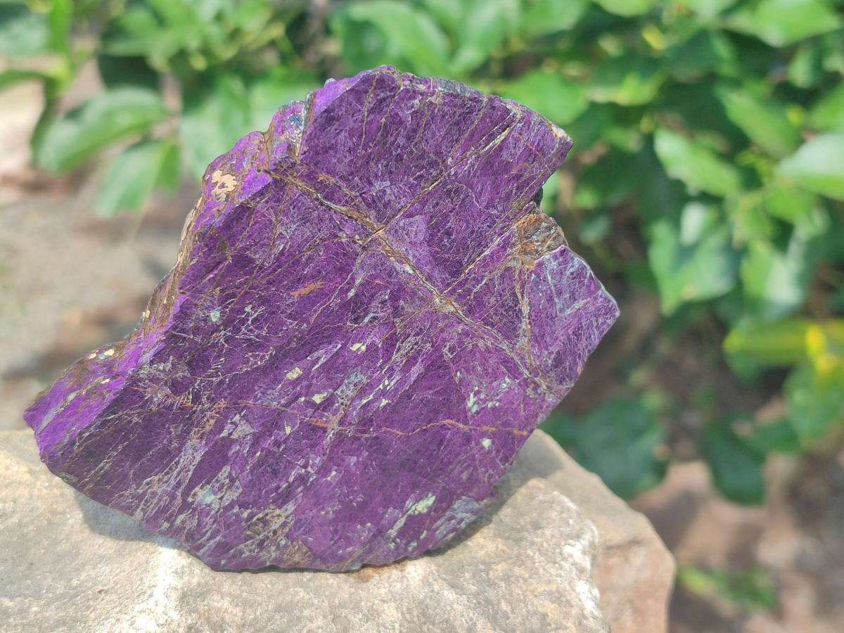 Polished Large Metallic Purpurite Slices x 10 From Erongo, Namibia - Toprock Gemstones and Minerals 