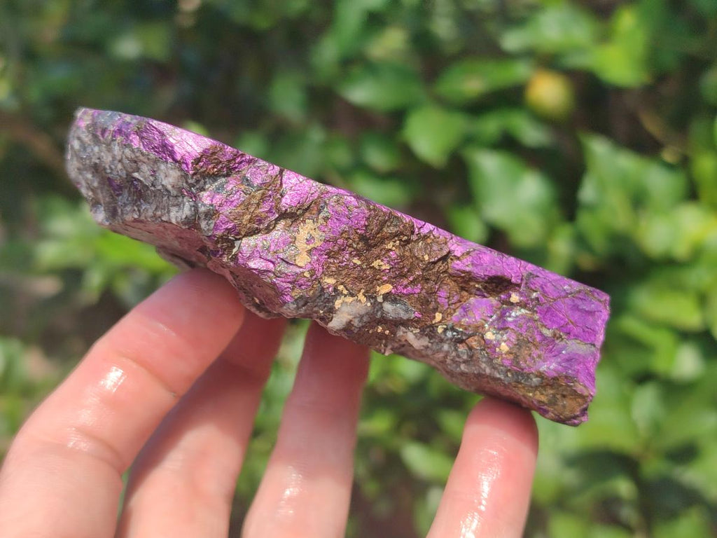 Polished Large Metallic Purpurite Slices x 10 From Erongo, Namibia - Toprock Gemstones and Minerals 