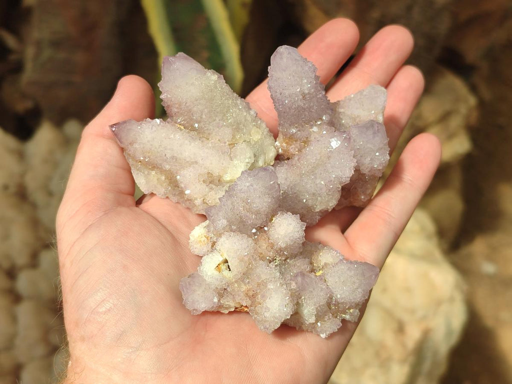Natural Lilac Spirit Amethyst Clusters x 12 From Boekenhouthoek, South Africa - Toprock Gemstones and Minerals 
