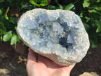 Natural Large Blue Celestite Geode Specimen x 1 From Sakoany, Madagascar - Toprock Gemstones and Minerals 