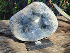 Natural Large Blue Celestite Geode Specimen x 1 From Sakoany, Madagascar - Toprock Gemstones and Minerals 