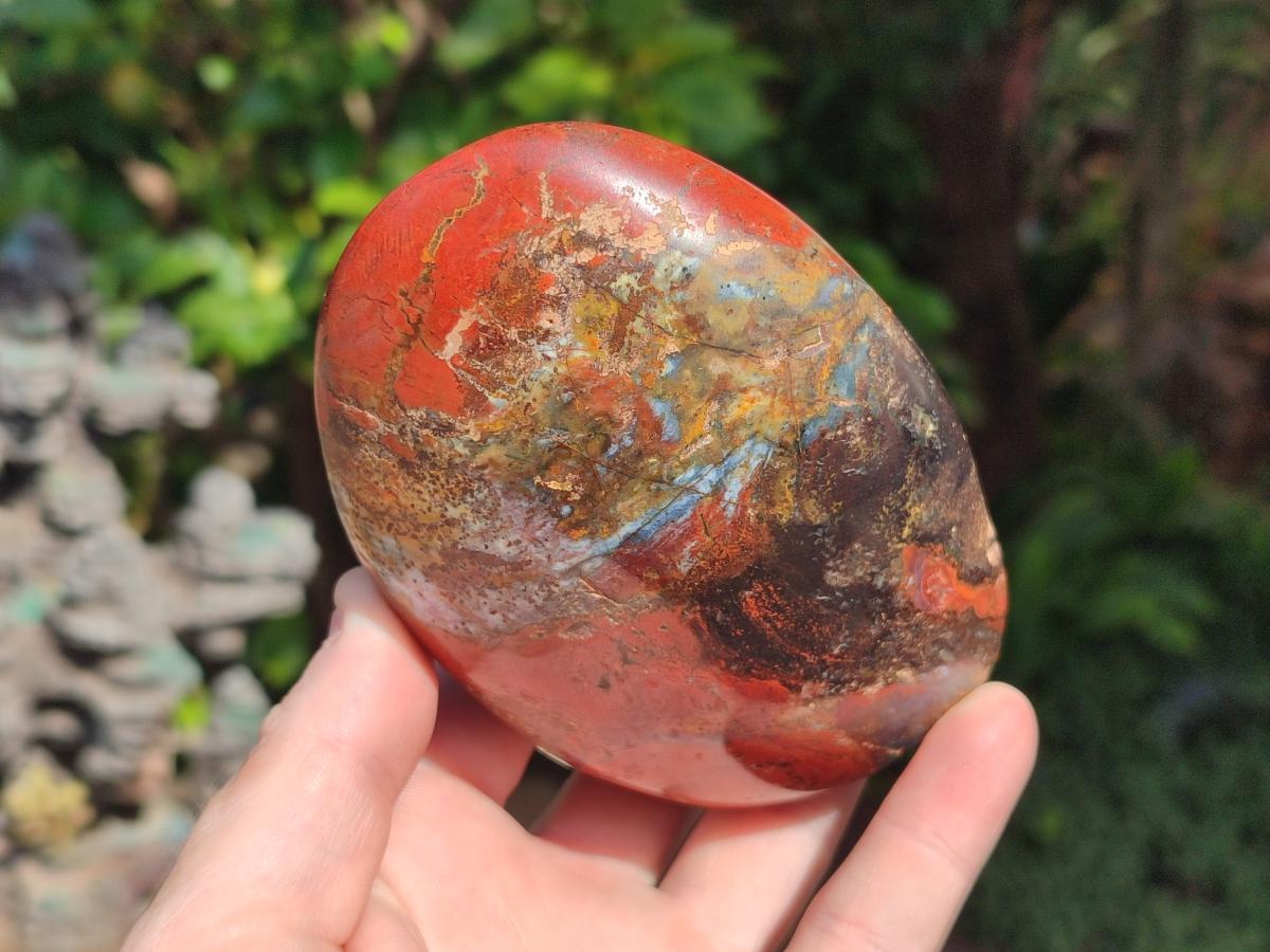 Polished Red Jasper Standing Free Forms x 3 From Madagascar - Toprock Gemstones and Minerals 