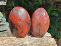 Polished Red Jasper Standing Free Forms x 3 From Madagascar - Toprock Gemstones and Minerals 