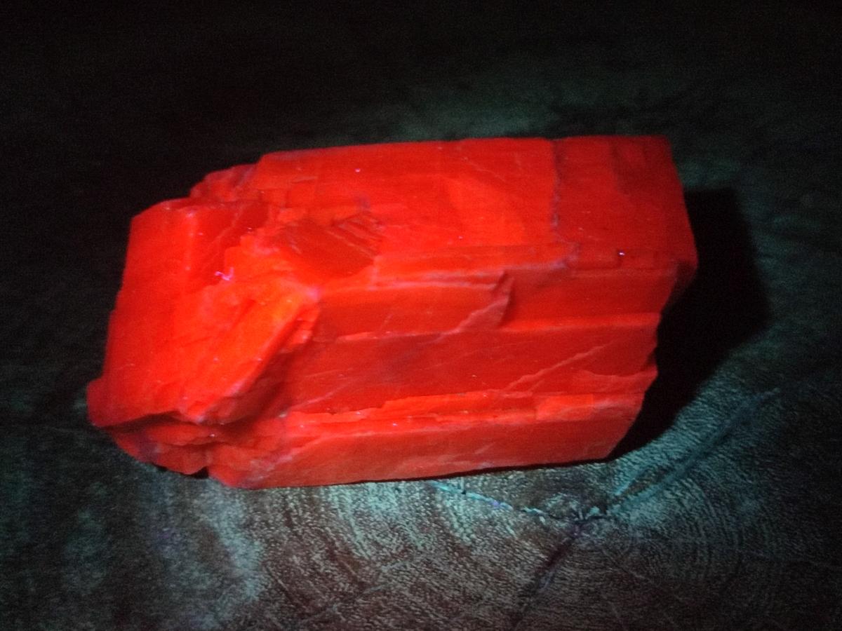 Natural Rhombohedral Sunset Orange Calcite Specimens x 6 From Spitzkop, Namibia