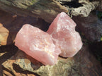 Natural Cobbed Rose Quartz Specimens x 24 From Northern Cape, South Africa - Toprock Gemstones and Minerals 