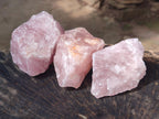 Natural Cobbed Rose Quartz Specimens x 24 From Northern Cape, South Africa - Toprock Gemstones and Minerals 