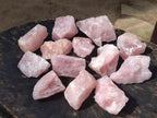 Natural Cobbed Rose Quartz Specimens x 24 From Northern Cape, South Africa - Toprock Gemstones and Minerals 