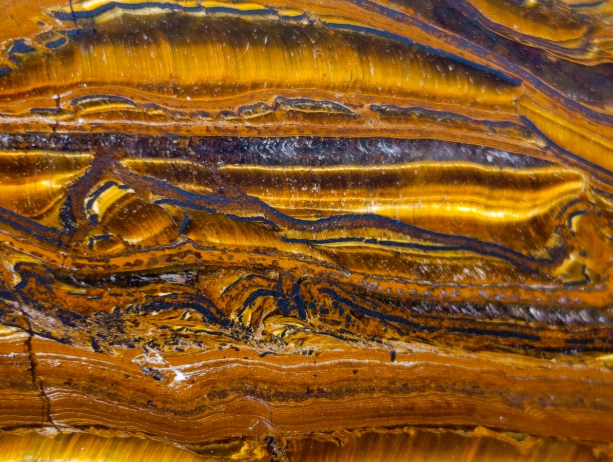 Polished Banded Tiger Iron and Golden River Tigers Eye Standing Display Pieces x 3 From South Africa - Toprock Gemstones and Minerals 