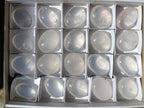Polished Girasol Pearl Quartz Palm Stones x 20 From Ambatondrazaka, Madagascar - Toprock Gemstones and Minerals 