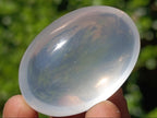 Polished Girasol Pearl Quartz Palm Stones x 20 From Ambatondrazaka, Madagascar - Toprock Gemstones and Minerals 