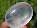 Polished Girasol Pearl Quartz Palm Stones x 20 From Ambatondrazaka, Madagascar - Toprock Gemstones and Minerals 