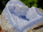 Natural Blue Lace Agate Geode Specimens x 12 From Nsanje, Malawi - Toprock Gemstones and Minerals 