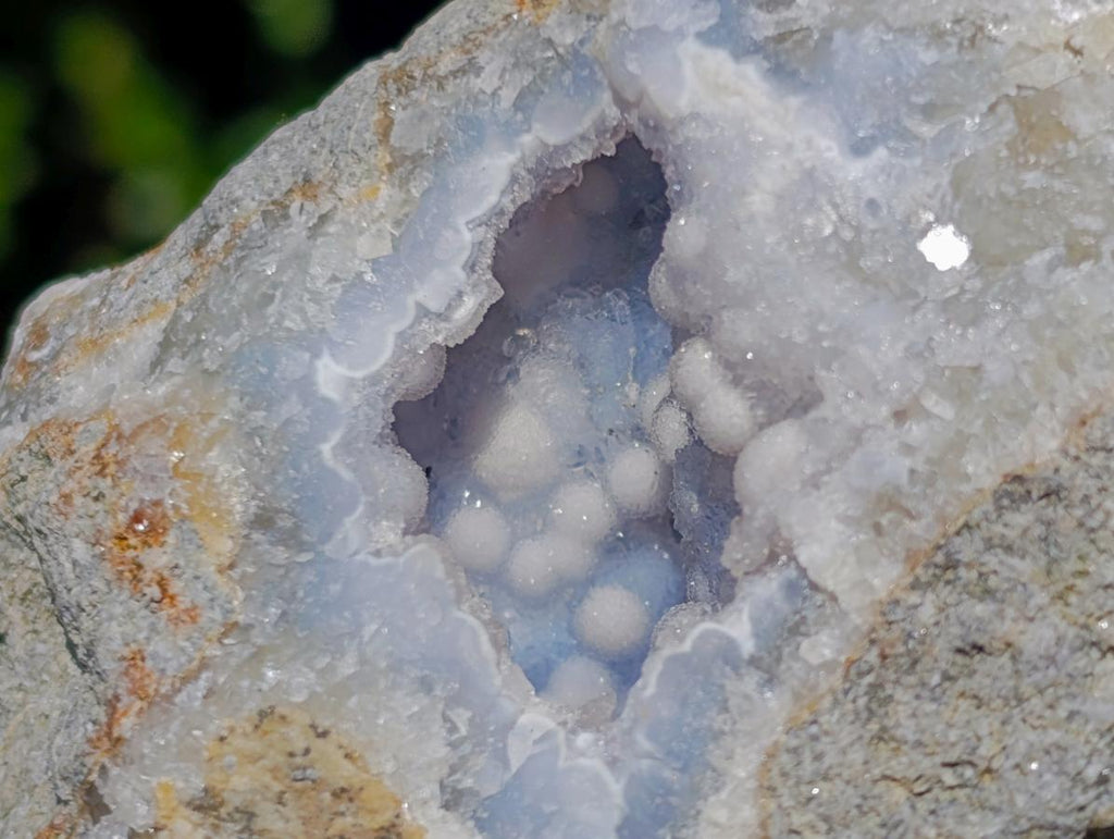 Natural Blue Lace Agate Geode Specimens x 12 From Nsanje, Malawi - Toprock Gemstones and Minerals 