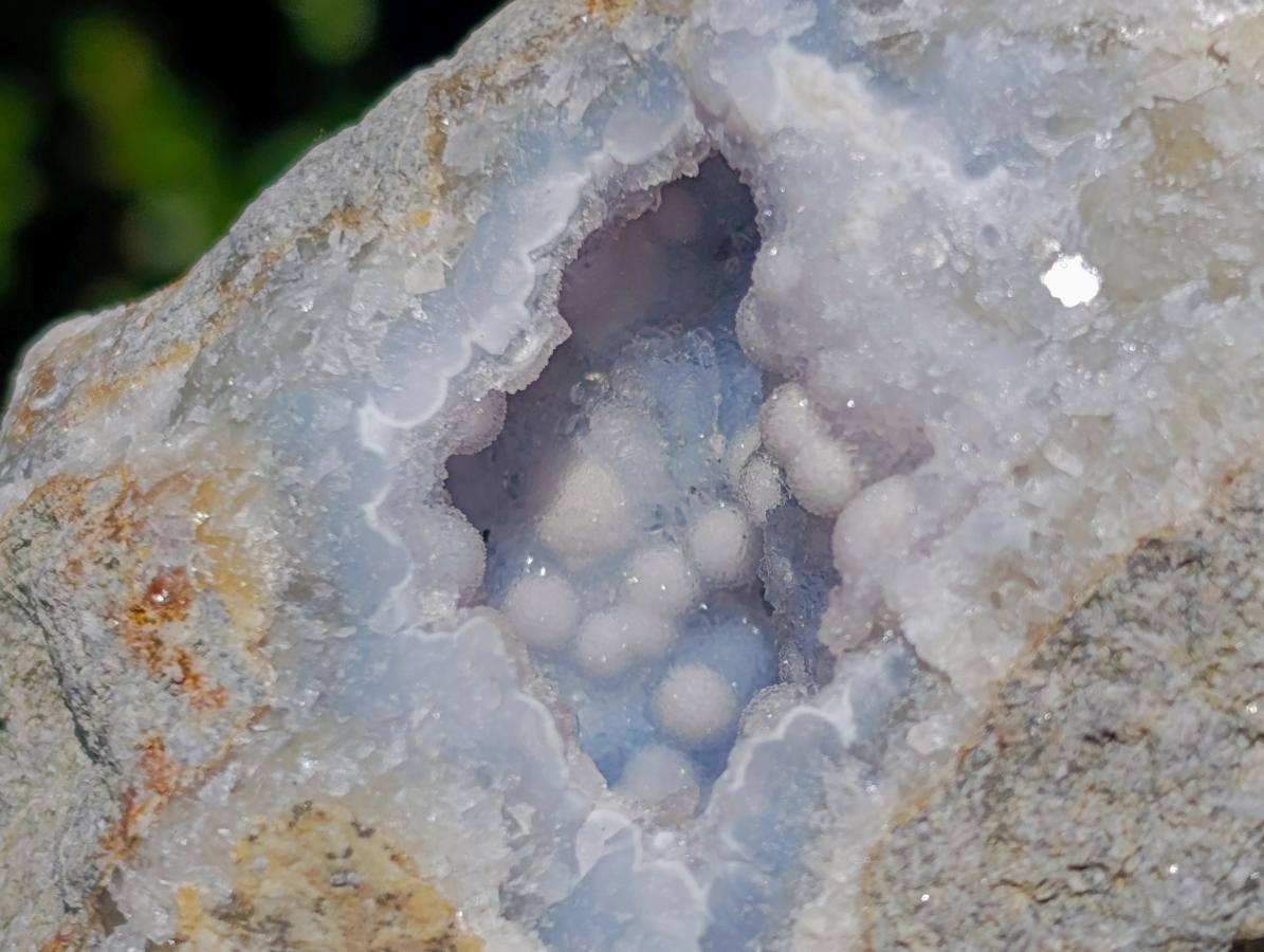 Natural Blue Lace Agate Geode Specimens x 12 From Nsanje, Malawi - Toprock Gemstones and Minerals 