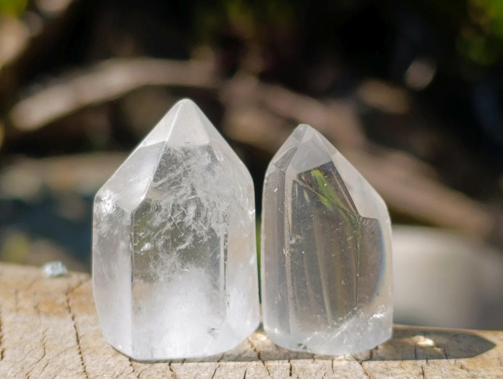 Polished Pendant Sized Clear Quartz Crystals x 70 From Madagascar - Toprock Gemstones and Minerals 