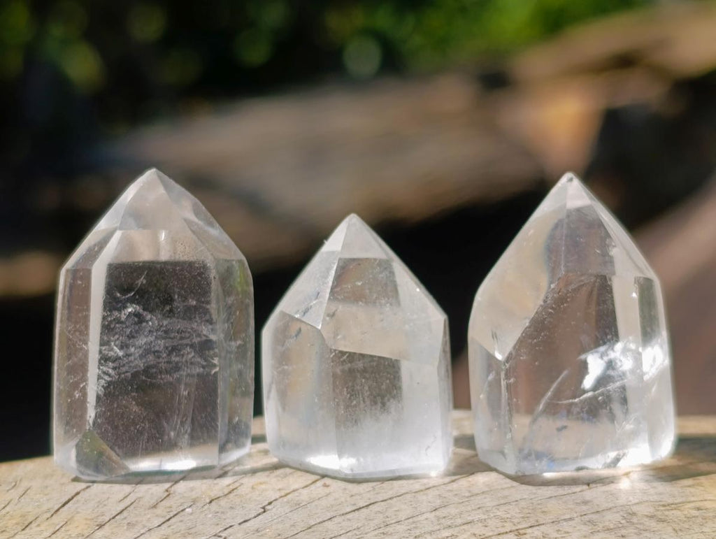 Polished Pendant Sized Clear Quartz Crystals x 70 From Madagascar - Toprock Gemstones and Minerals 