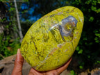 Polished Large Green Opal Standing Free Form x 1 From Betroka, Madagascar - Toprock Gemstones and Minerals 