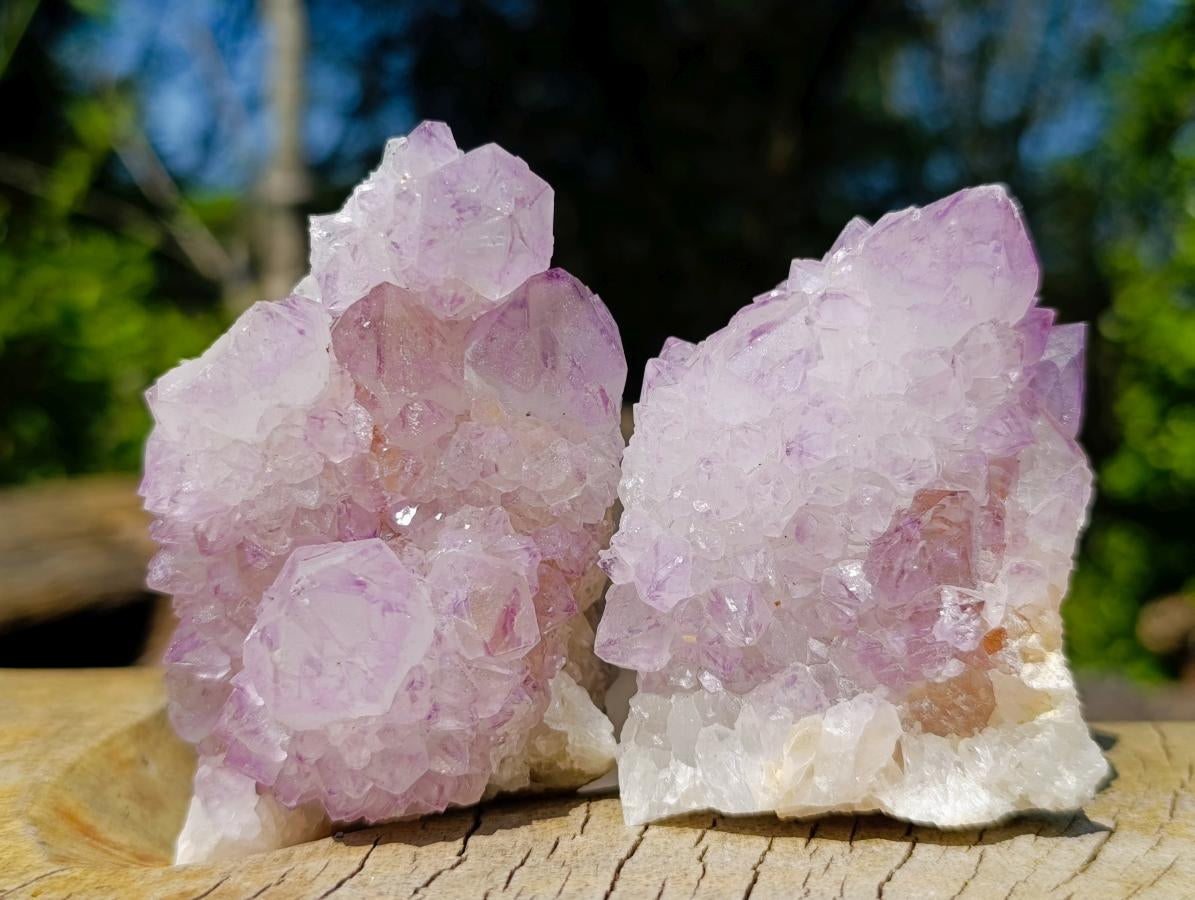 Natural Sunburst Spirit Amethyst Clusters x 6 From Boekenhouthoek, South Africa - Toprock Gemstones and Minerals 