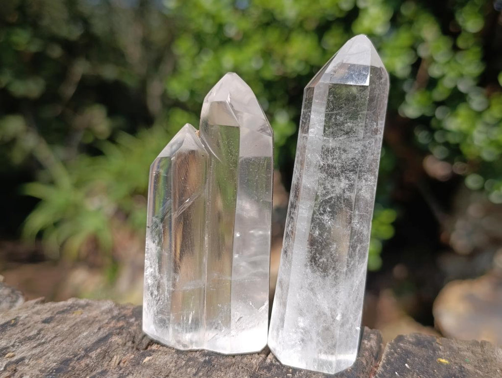 Polished Clear Quartz Display Crystals x 10 From Madagascar - Toprock Gemstones and Minerals 