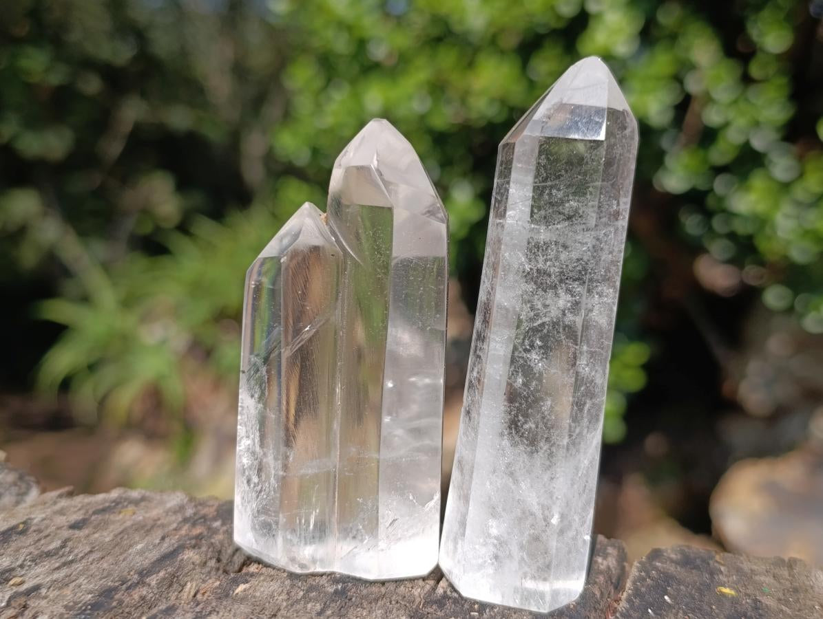 Polished Clear Quartz Display Crystals x 10 From Madagascar - Toprock Gemstones and Minerals 