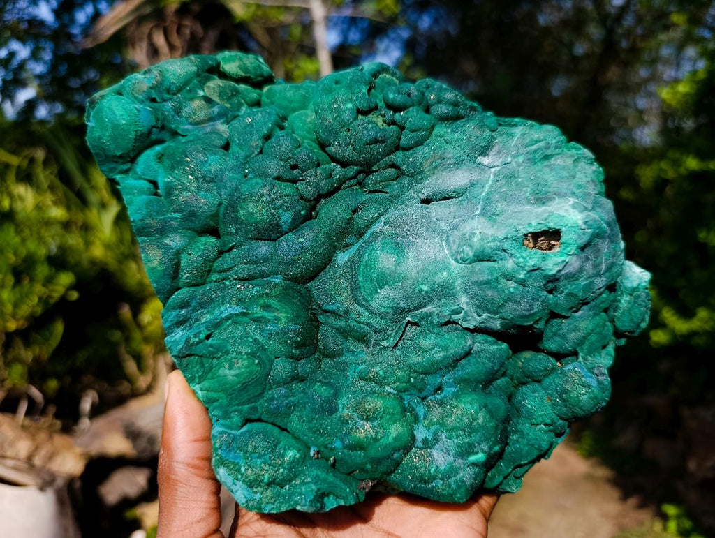 Natural Large Botryoidal Malachite Specimen x 1 From Congo - Toprock Gemstones and Minerals 