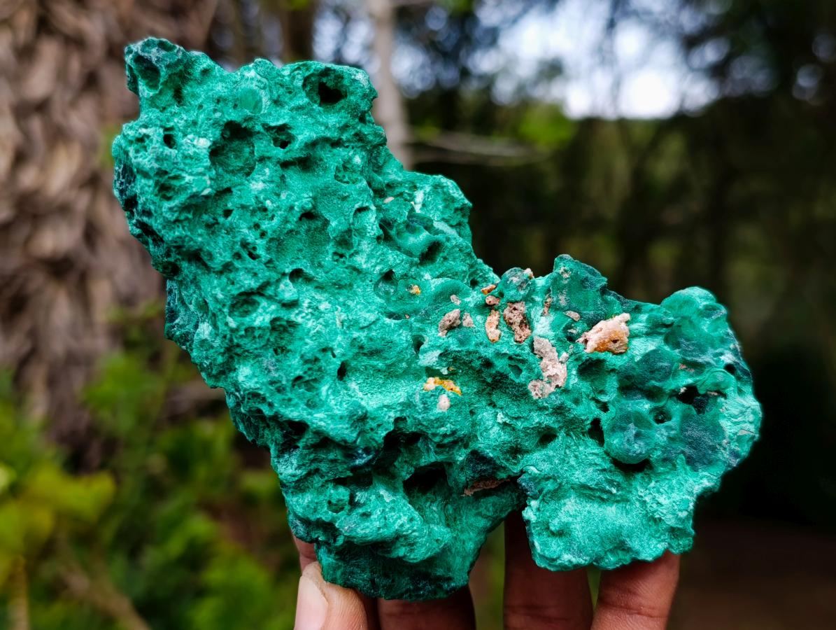Natural Silky Malachite Specimens x 3 From Kasompe, Congo - Toprock Gemstones and Minerals 